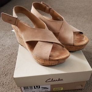 Clark's wedges size 9